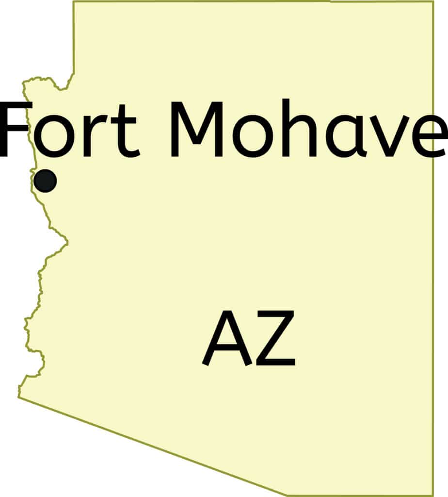 Fort,Mohave,Census-designated,Place,Location,On,Arizona,Map