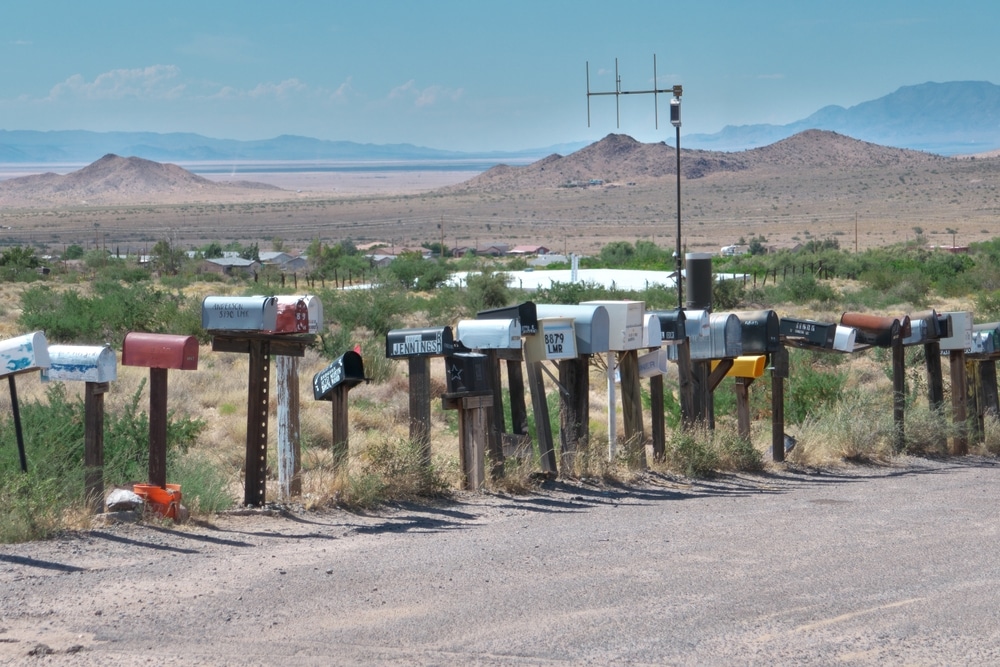 Hackberry,,Arizona,,Usa,On,July,20,,2023,:,Mailbox,Alignment
