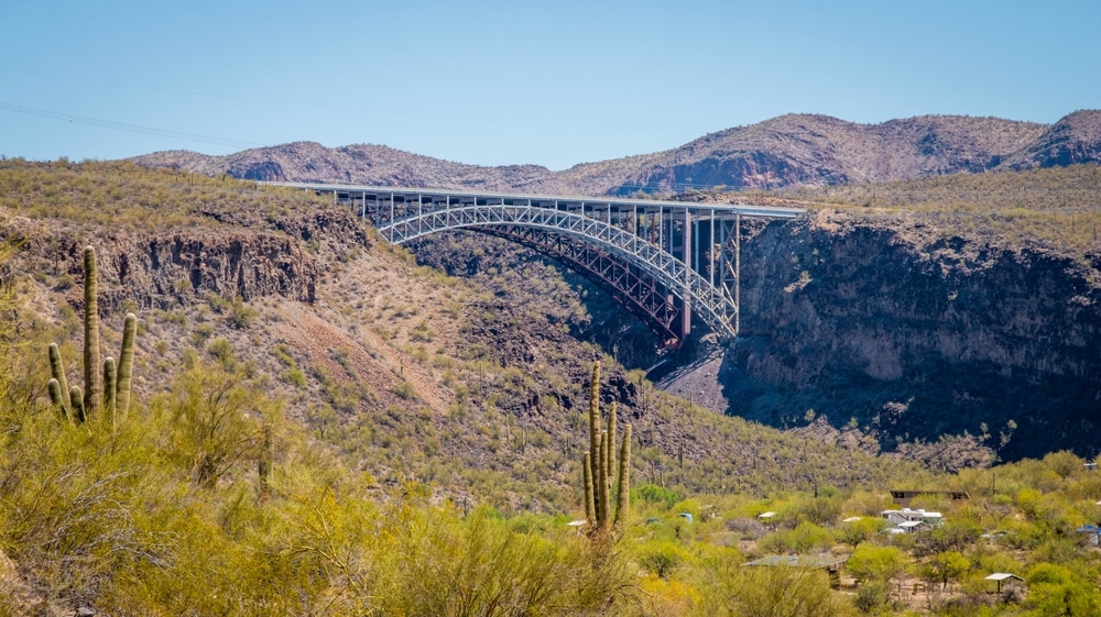 Arizona's,Burro,Creek,Trestle,Along,Highway,I93,Between,Wickenburg,And