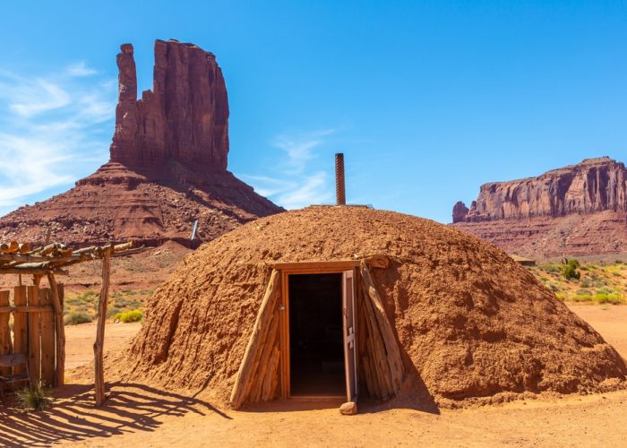 Native,American,Hogans,In,Navajo,Nation,Reservation,At,Monument,Valley,