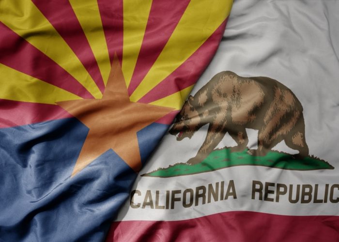 Big,Waving,Colorful,National,Flag,Of,California,State,And,Flag