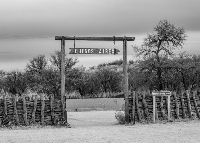 Buenos,Aires,National,Wildlife,Refuge,Sign,In,Black,And,White