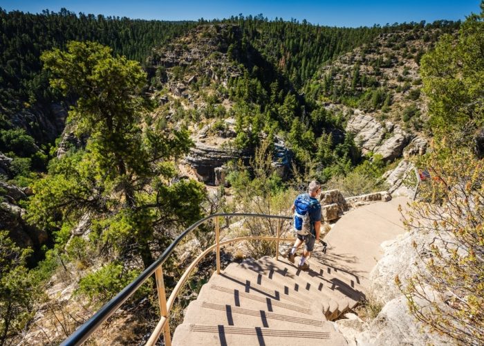 View,From,The,Island,Trail,At,Walnut,Canyon,National,Monument.