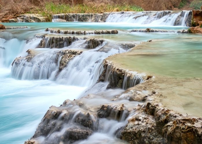 Cascades,Below,Havasu,Falls,,Havasupai,Indian,Reservation,,Arizona